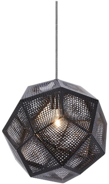 Tom Dixon Etch Shade czarny lampa wisząca HETS02BLKPEUM