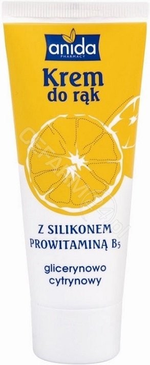 Scan Anida Krem do rąk glicerynowo-cytrynowy z silikonem i prowitaminą B5 100ml