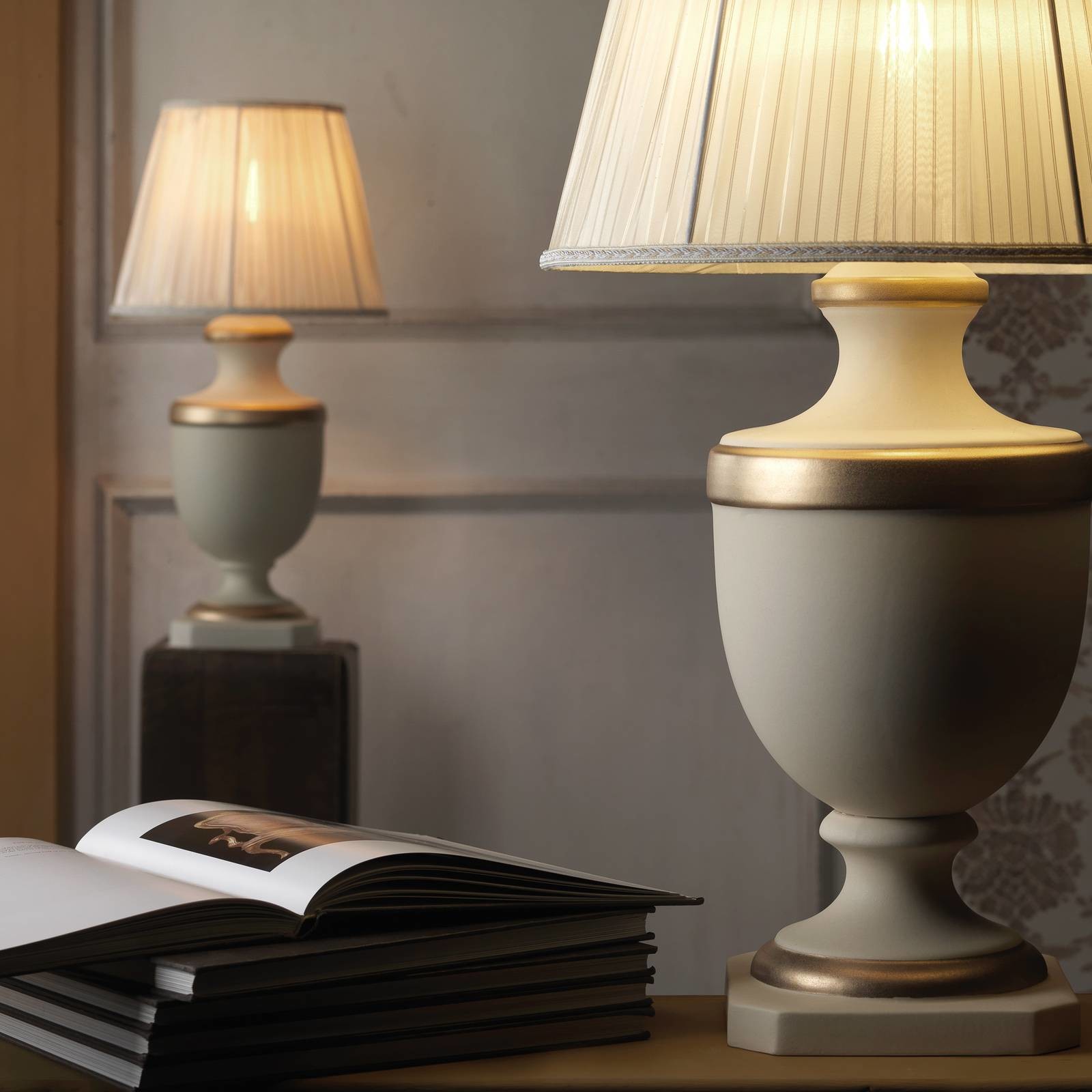 EULUNA Lampa stołowa Imperiale z ceramiki, wysokość 66 cm