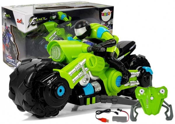 LEANToys Motor Drift Zdalnie Sterowany Zielony 1:10 2,4 G