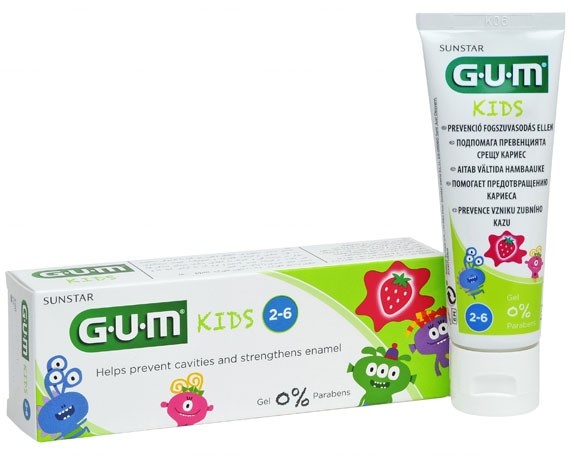 Sunstar GUM Monster Kids pasta do zębów dla dzieci 2-6 lat