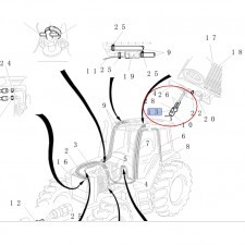 NEW HOLLAND CASE CZUJNIK CIŚNIENIA KLIMATYZACJI CNH 86508371 86508371