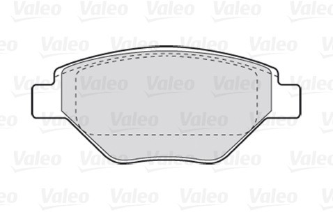 VALEO Zestaw klocków hamulcowych, hamulce tarczowe 301557