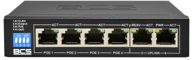 BCS Switch PoE B-SP04G02G 10/100/1000Mb/s 6 portów B-SP04G02G