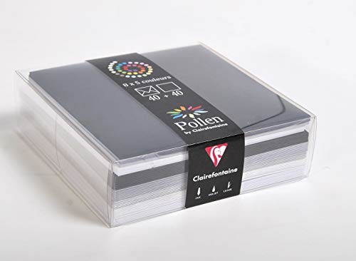 Clairefontaine K-Set 5 szt. 40 K + 40U 140 x 140 Wint Sort 20833C
