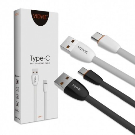 Kabel Vidvie CB411 USB/Type-C 1m biały