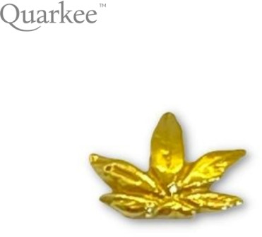 Quarkee Quarkee 22K Gold Gold Hemp Leaf / Cannabis / Konopie