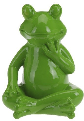 Żaba średnia, zielona, 20 cm