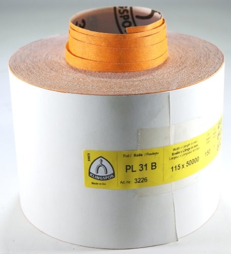 Klingspor papier ścierny do pl31b-3226 na rolce, 115 MM, K 150, 50 m, E 447 145 PL31B-3226