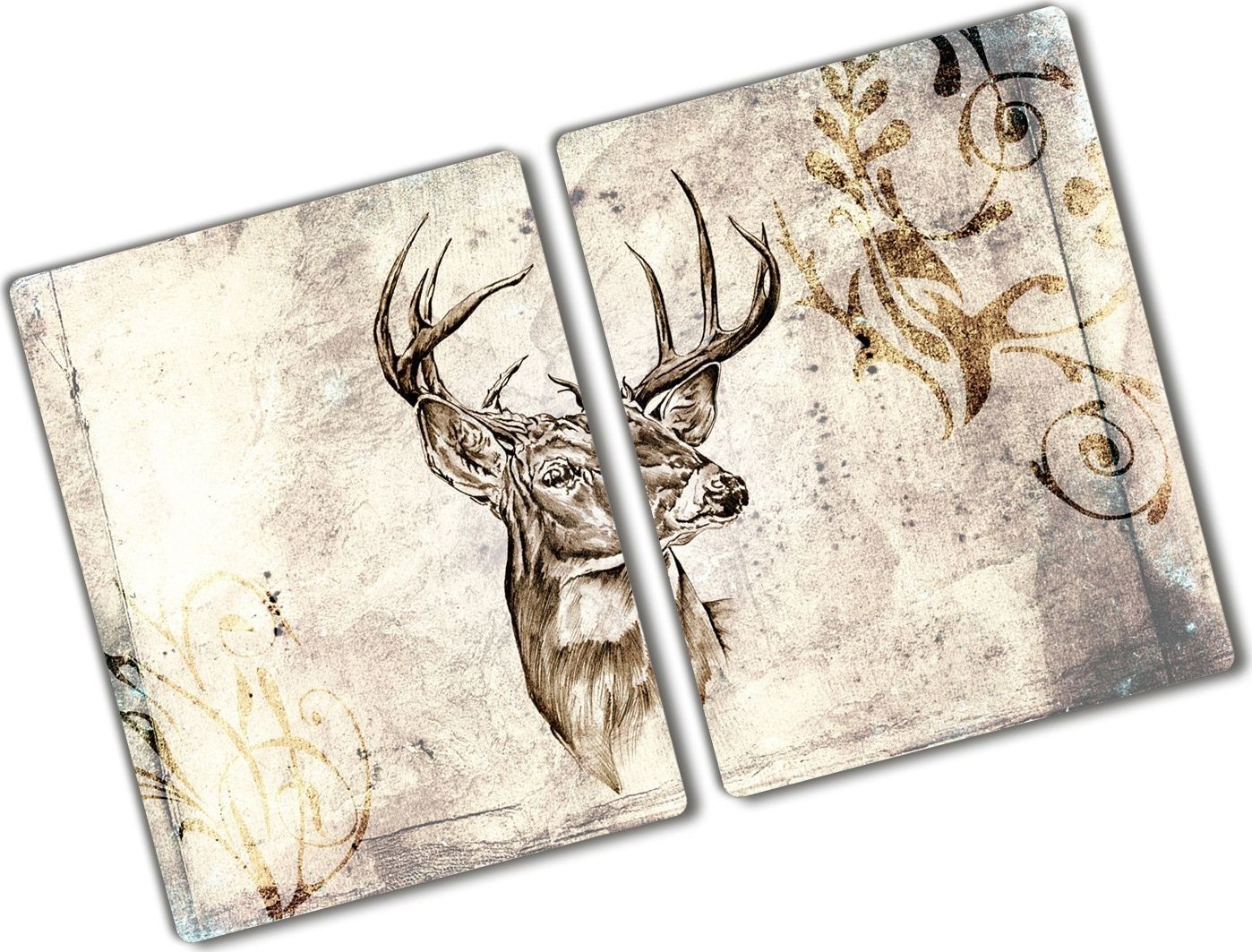 Tulup Deska do krojenia  Deska szklana płyta do kuchni Monstera 2x40x52-108948322 tw2-ean-ko-2x40x52-f-63717534