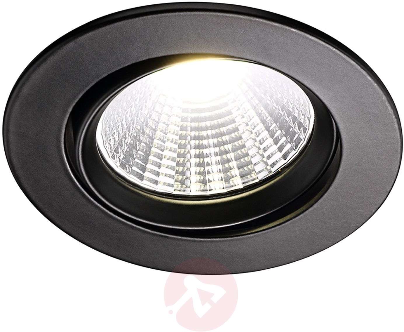 Nordlux Lampa sufitowa wpuszczana LED Fremont, czarna