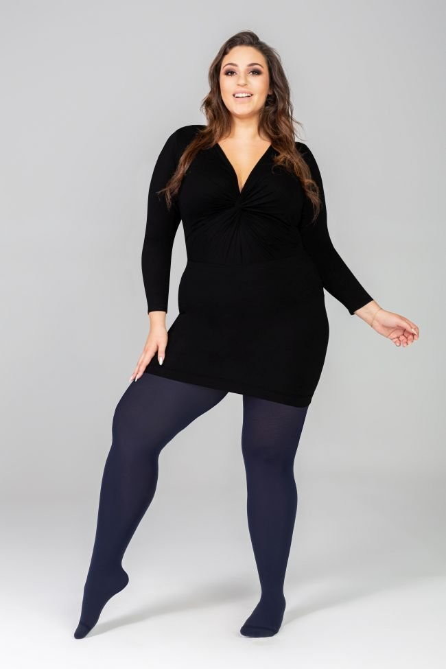 Tono Rajstopy MARGARET II Plus Size SAPPHIRE SHORT - Tono