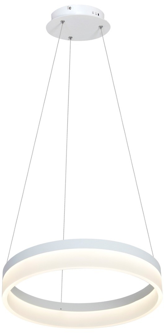 Milagro Lampa wisząca RING styl nowoczesny metal akryl biały ML409