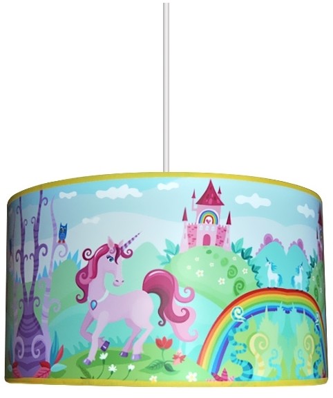 Lampdar Dziecięca lampa wisząca UNICORN 1xE27/60W/230V