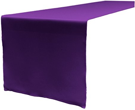 LA Linen La len poliester popelina bieżnik na stół, 14 firmy 274 cm, fioletowy TCpop14X108_PurpleP23