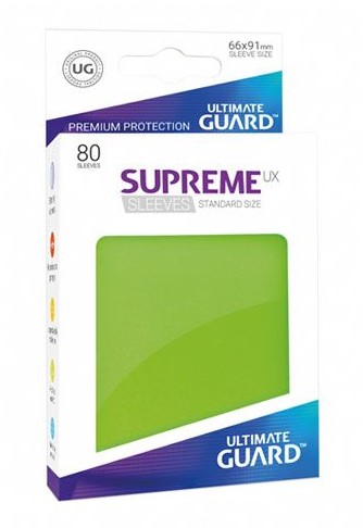 Ultimate Guard Guard Supreme UX Sleeves Standard Size Light Green (80)