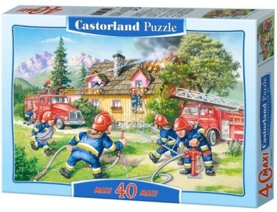 Castorland Puzzle 40 maxi - Gaszenie pożaru CASTOR