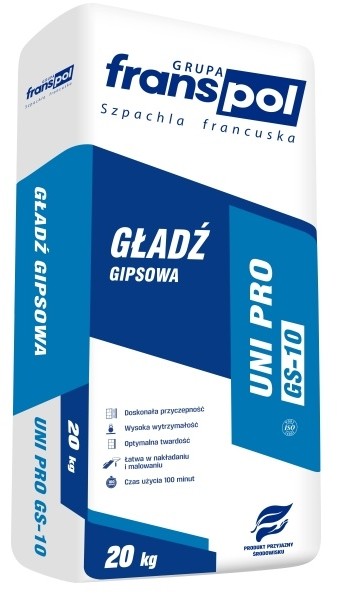 Zdjęcia - Gładź szpachlowa UNI Gładź gipsowa  PRO GS-10 20 kg Franspol 