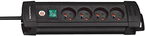 Brennenstuhl 1390001064 pnn4 Premium Plus 4-krotny 1.8 m H05VV-F 3G1,5, czarna
