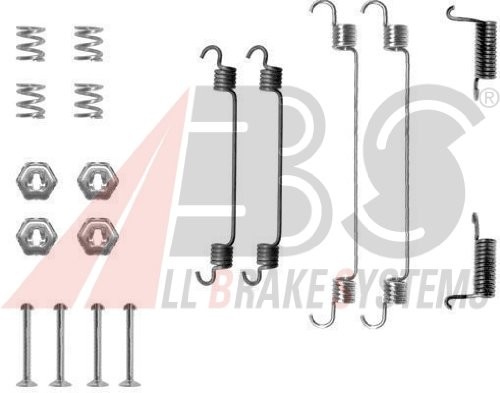 ABS All Brake Systems ABS 0737q akcesoria zestawu, szczęki hamulcowe 0737Q
