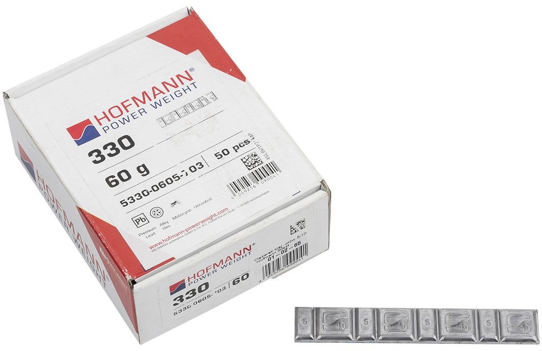 Hofmann Ciężarki klejone ołowiane 5/10g x 50 sztuk