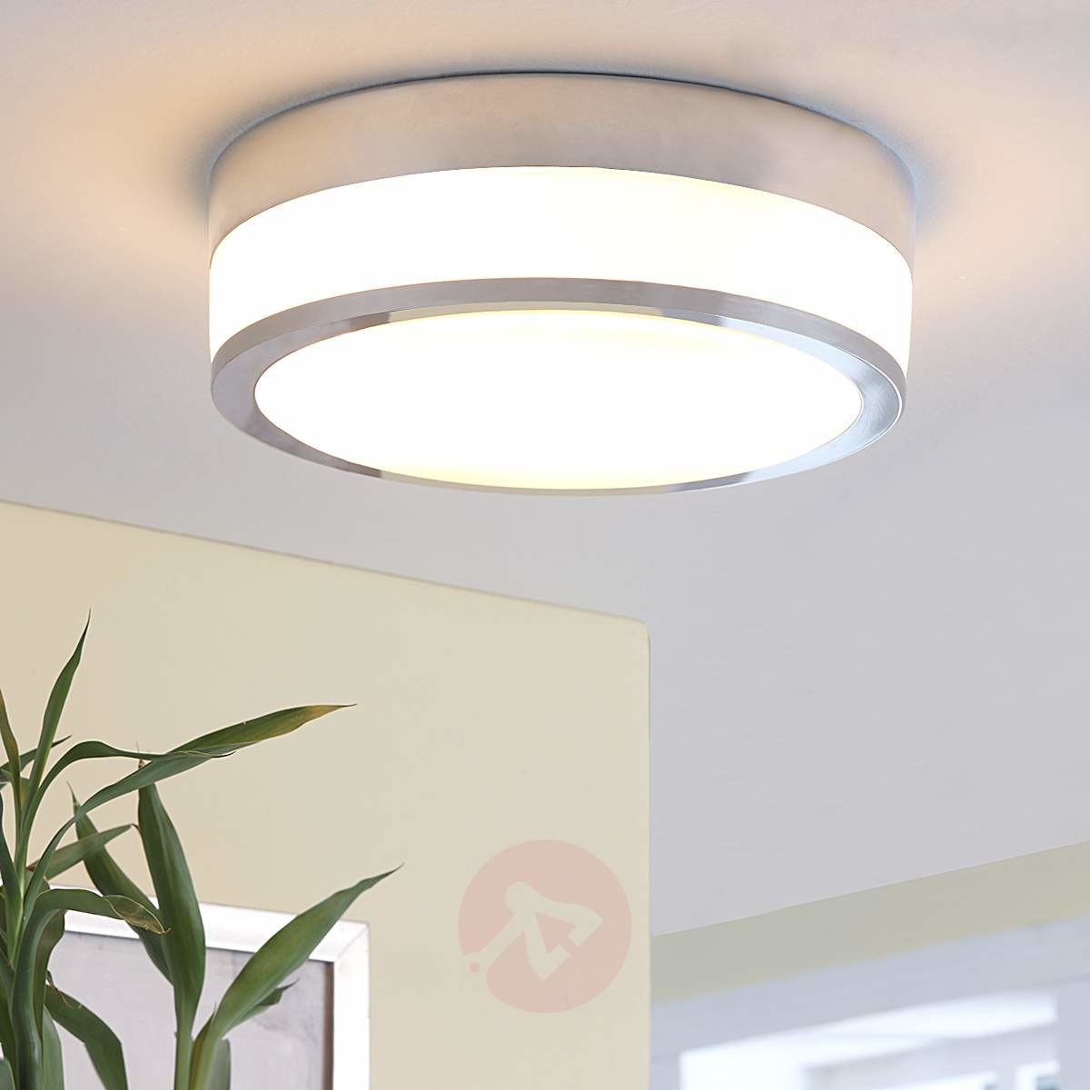 Lampenwelt Lampa sufitowa FLAVI do łazienek, LED E27, chrom