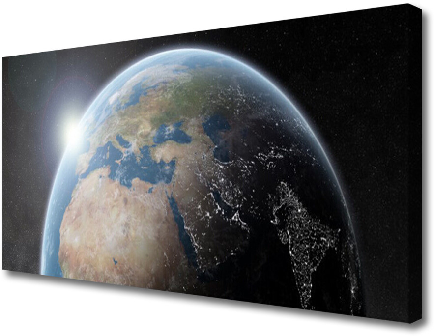 PL Tulup Obraz Canvas Planeta Ziemia Wszechświat 100x50cm