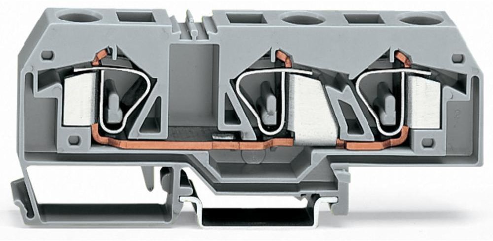 Wago Terminal przepustowy 12 mm Sprężynowe Alokacja L szary 283-671 20 szt 283-671