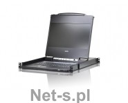 Aten KVM Console LCD 17,3 + keyboard + touchpad 19 1U USB/DVI/VGA/HDMI (CL6700MW-ATA-AG)