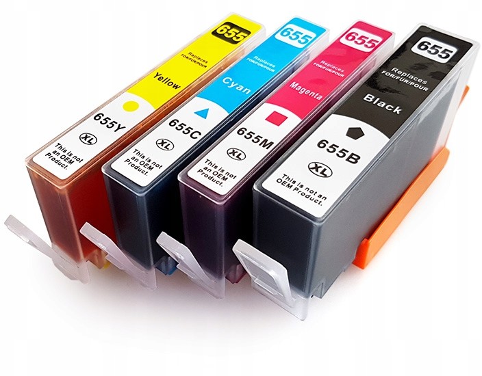4x Tusz Do Hp 655 DeskJet Advantage 3525 4615 5525