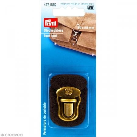 Prym Zapięcie wtykowe do przyszycia, 40 X 55 mm, brązowy/stary mosiądz PRYM_417980