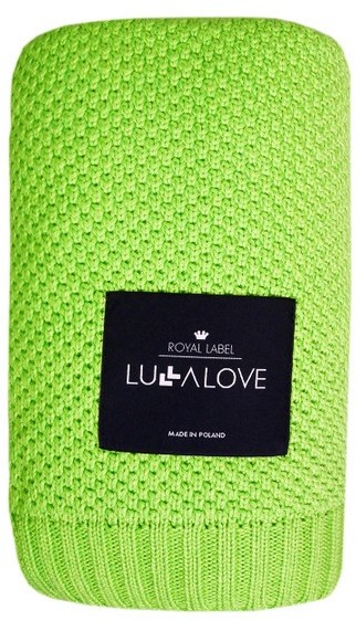 Lullalove Groszek - Bambusowy Koc Makaronik - 80x100 - BAMB KOC MAKARONIK GROSZEK