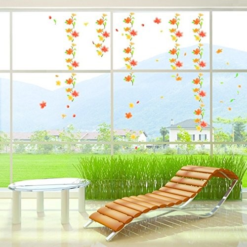 Ambiance-Live tatuaż na ścianę naklejka Autumn Flowers Wall Decal AMB-58064_Multi