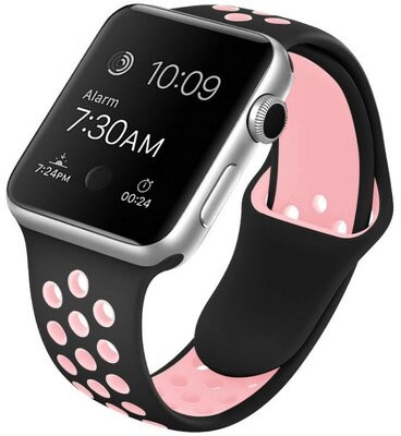 Apple INOLY Pasek INOLY do Watch 42/44/45mm Czarno-różowy SP632