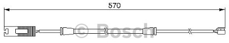 BOSCH Styk ostrzegwaczy, zużycie okładzin hamulcowych 1 987 474 954