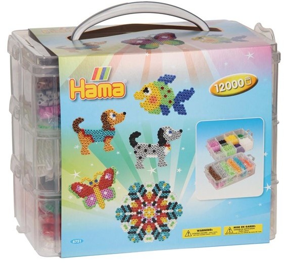 Hama ironing set in Sortingbak 12.000st. 6751