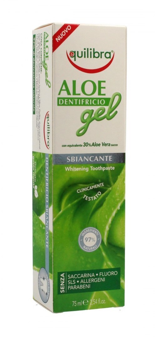 BEAUTY FORMULAS Equilibra Aloe Gel Pasta do zębów wybielająca 30% aloesu 75ml 96150