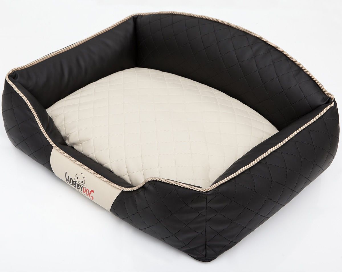 Hobbydog Legowisko Elite Czarne beżowa poduszka XL XL ELICBE7