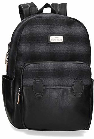 Pepe Jeans Pepe Jeans Scotch plecak na laptopa czarny 32 x 44 x 15 cm poliester i PU 15,6