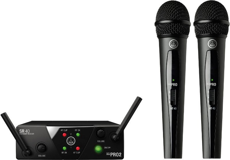 AKG WMS-40 MINI 2 DUAL Vocal Set US25 A/C - mikrofon bezprzewodowy podwójny (537.500 i 539.300) 81473