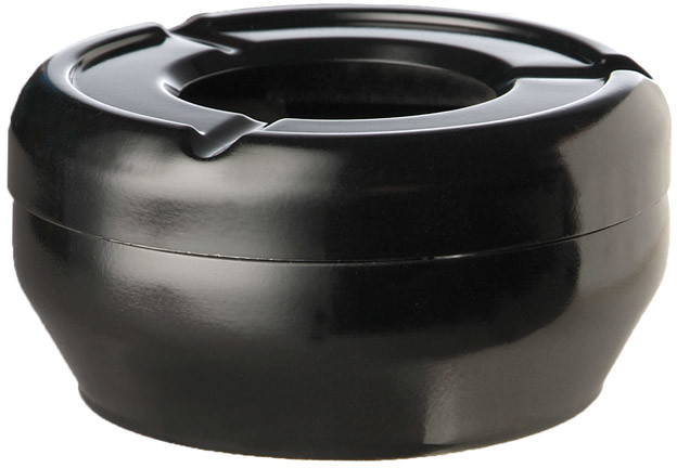 APS Popielniczka z melaminy o średnicy 120 mm, czarna | Casual 83613