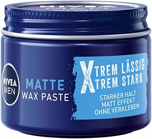 Nivea Men MEN Craft Stylers Matt Wax Paste pasta w 1 opakowaniu (1 x 75 ml), wosk do włosów o matowym wyglądzie z teksturą, wosk do stylizacji włosów z mocnym utrwaleniem do krótkich włosów 89075-01010-53