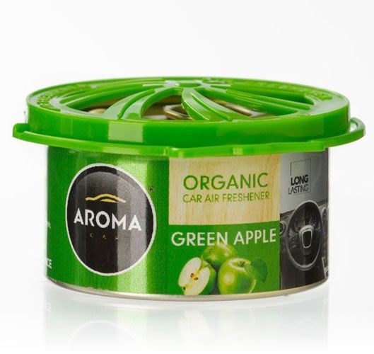 Aroma Car Odświeżacz powietrza Organic Zielone Jabłuszko Green Apple