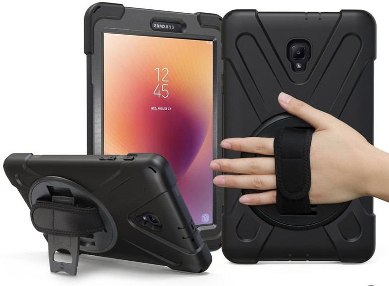 Samsung Alogy Etui Alogy Pirate Armor do Galaxy Tab A 8.0 T380/T385 z rzepem 6572X1