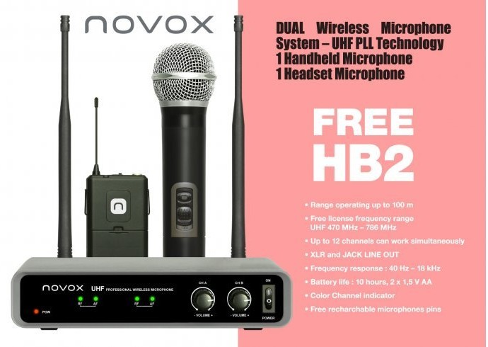 Novox FREE HB2 - bezprzewodowy system mikrofonowy 70365