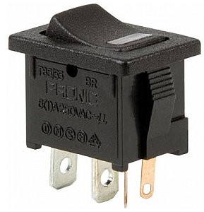 Velleman Włącznik tablicowy kołyskowy POWER ROCKER SWITCH 5A-250V SPST ON-OFF - WITH RED LED R1933EN