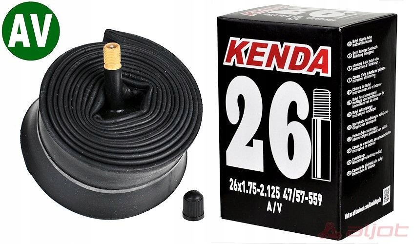 Kenda Dętka 26 x1,75/1,95/2,0/2,125 Av Samochodowy