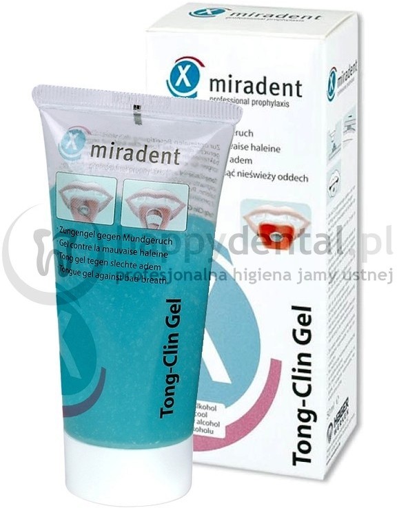 Miradent MIRADENT Tong Clin Gel 50ml - łagodny żel do czyszczenia języka