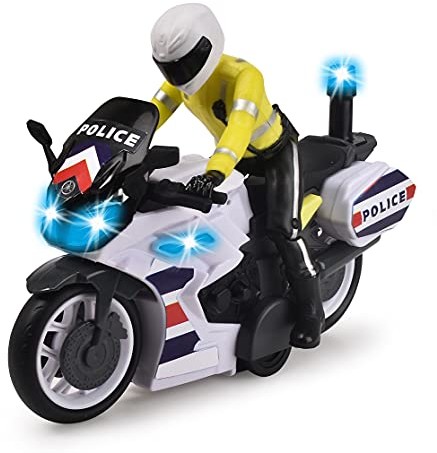 Dickie Toys Yamaha Policyjny SOS - Syn i Światła - Figurka motocyklowa w zestawie - Baterie w zestawie - Od 3 lat - 203712018002 203712018002