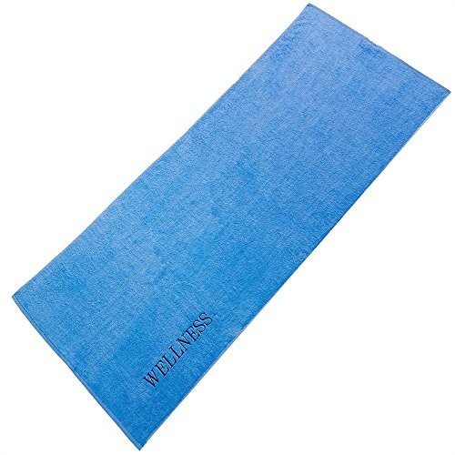 aqua-textil Wellness ręcznik saunowy, bawełna, 200 x 80 cm, niebieski, pojedyncze opakowanie 10142